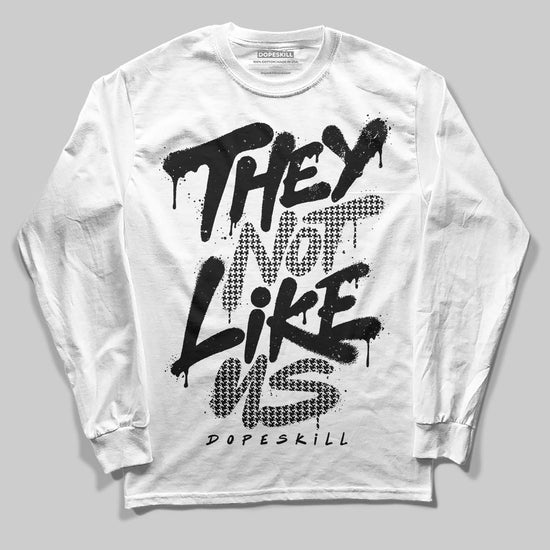 Harris Tweed x Wmns Dunk Low 'Black Phantom' DopeSkill Long Sleeve T-Shirt They Not Like Us Graphic Streetwear - White