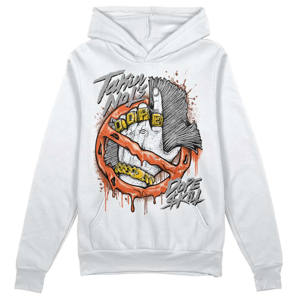 Jordan 3 Georgia Peach DopeSkill Hoodie Sweatshirt Takin No L's Graphic Streetwear - White