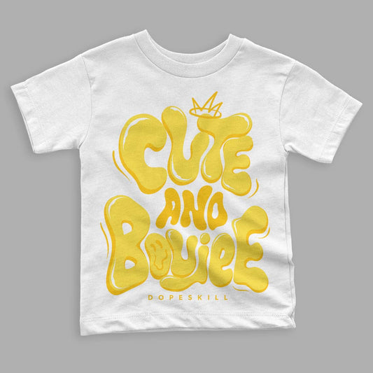Wmns Air Jordan 11 Low 'Yellow Snakeskin' DopeSkill Toddler Kids T-shirt Cute and Boujee Graphic Streetwear - White