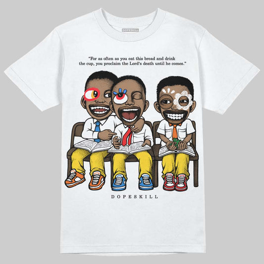 Jordan 4 Thunder DopeSkill T-Shirt First Sunday Graphic Streetwear - White