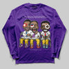 Jordan 12 “Field Purple” DopeSkill Long Sleeve T-Shirt First Sunday Graphic Streetwear - Purple