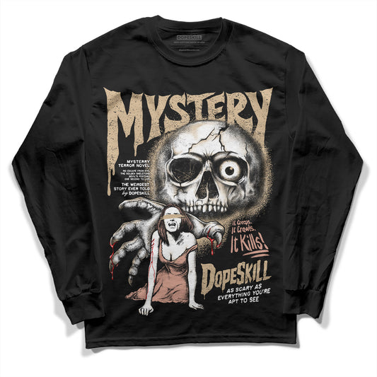 TAN Sneakers DopeSkill Long Sleeve T-Shirt Mystery Ghostly Grasp Graphic Streetwear - Black