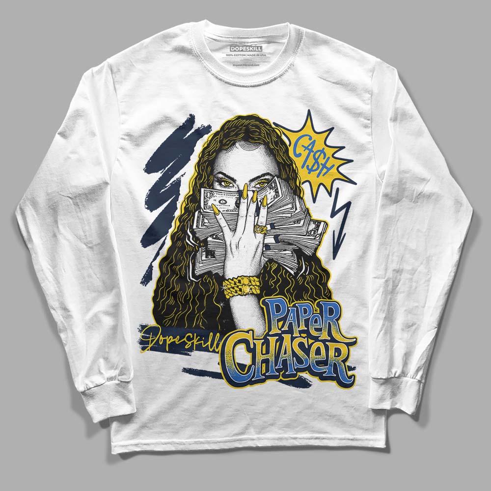 Dunk Low Vintage “Michigan” DopeSkill Long Sleeve T-Shirt NPC Graphic Streetwear - White