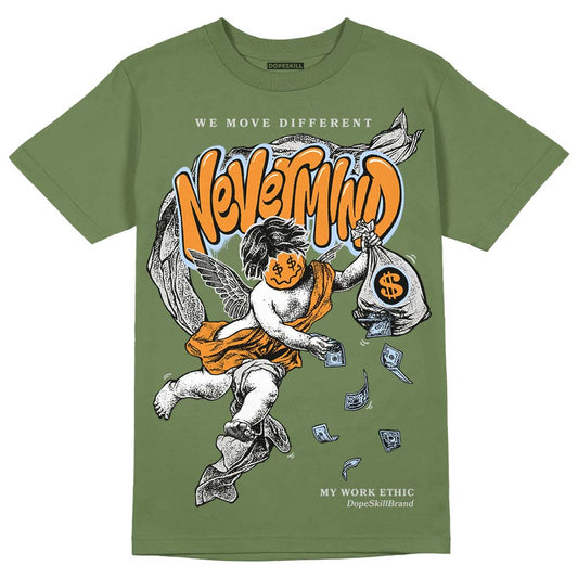 Jordan 5 "Olive" DopeSkill Olive T-shirt Nevermind Graphic Streetwear