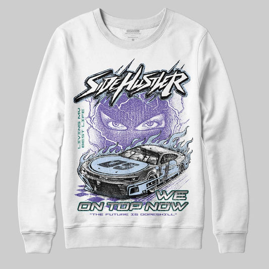 Jordan 5 OG “Grape” DopeSkill Sweatshirt New Side Hustler Graphic Streetwear - White
