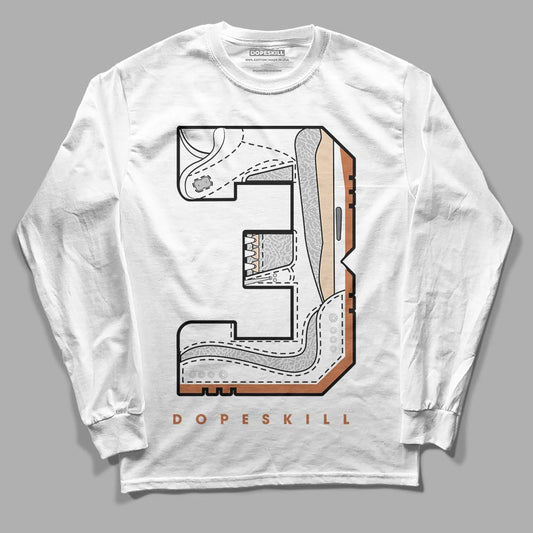 Jordan 3 Craft “Ivory” DopeSkill Long Sleeve T-Shirt No.3 Graphic Streetwear - White 