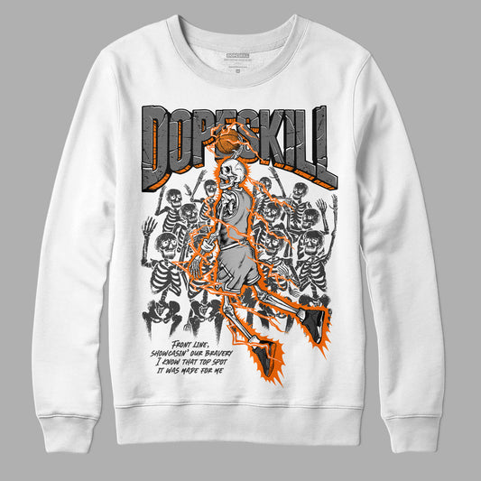 Jordan 3 Retro 'Fear Pack' DopeSkill Sweatshirt Thunder Dunk Graphic Streetwear - White