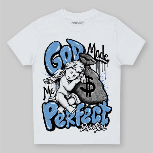 Jordan 12 Retro 'Melo' DopeSkill Toddler Kids T-shirt God Made Me Perfect Graphic Streetwear - White
