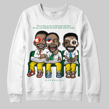 Dunk Low Reverse Brazil DopeSkill Sweatshirt First Sunday Graphic Streetwear - White