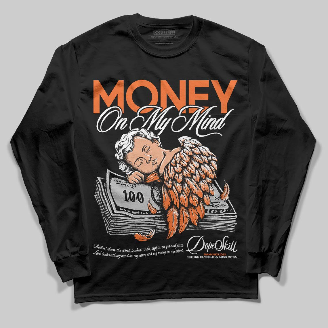 Jordan 1 Retro High OG Shattered Backboard (2025) DopeSkill Long Sleeve T-Shirt MOMM Graphic Streetwear - Black