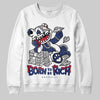 Jordan 1 High OG Rare Air "Deep Royal Blue" DopeSkill Sweatshirt Born To Be Rich Graphic Streetwear - White
