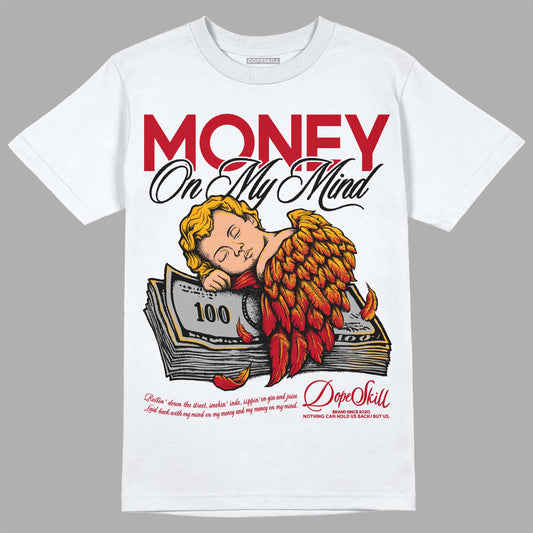 Jordan 7 Retro Cardinal DopeSkill T-Shirt MOMM Graphic Streetwear - WHite