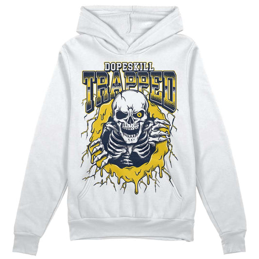 Dunk Low Vintage “Michigan” DopeSkill Hoodie Sweatshirt Trapped Halloween Graphic Streetwear - White