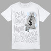 Jordan 11 Retro Low Cement Grey DopeSkill T-Shirt Real Ones Move In Silence Graphic Streetwear - White