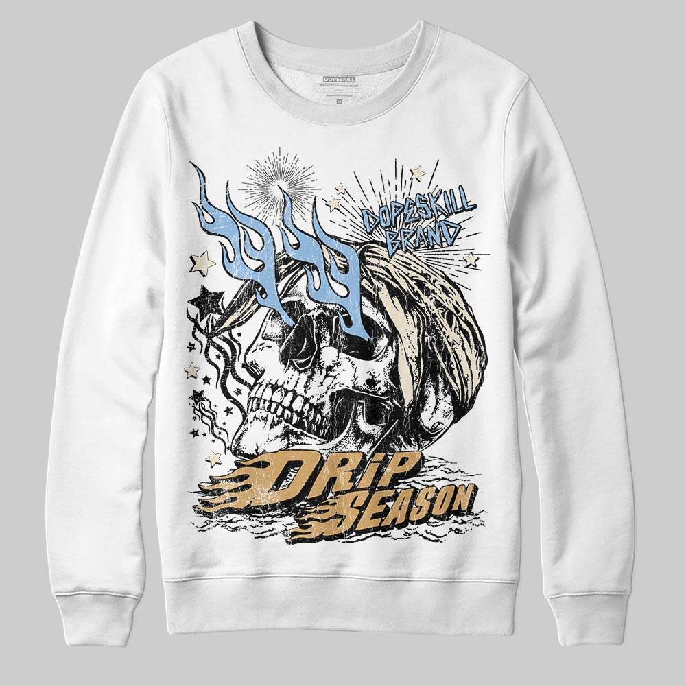 Nike Air Diamond Turf Must Be the Money DopeSkill Sweatshirt Drip Season Graphic Streetwear - White