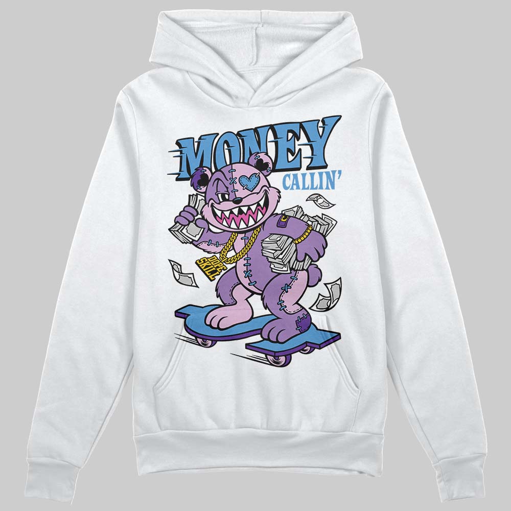 PURPLE Sneakers DopeSkill Hoodie Sweatshirt Money Callin' Graphic Streetwear - White