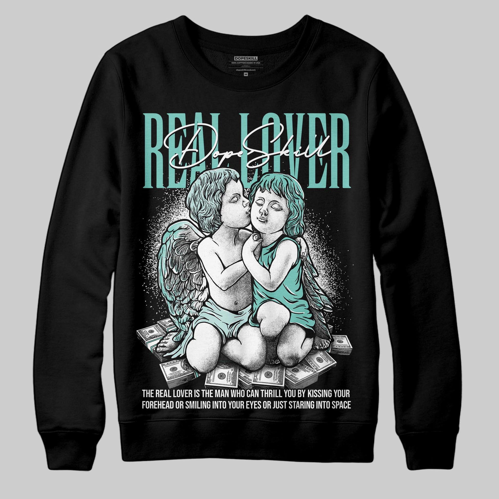 Jordan 11 Low "Igloo" DopeSkill Sweatshirt Real Lover Graphic Streetwear - Black