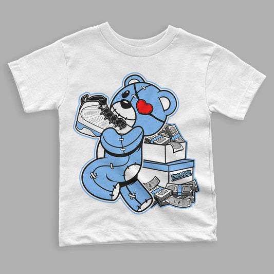 Jordan 9 Powder Blue DopeSkill Toddler Kids T-shirt Bear Steals Sneaker Graphic Streetwear - White