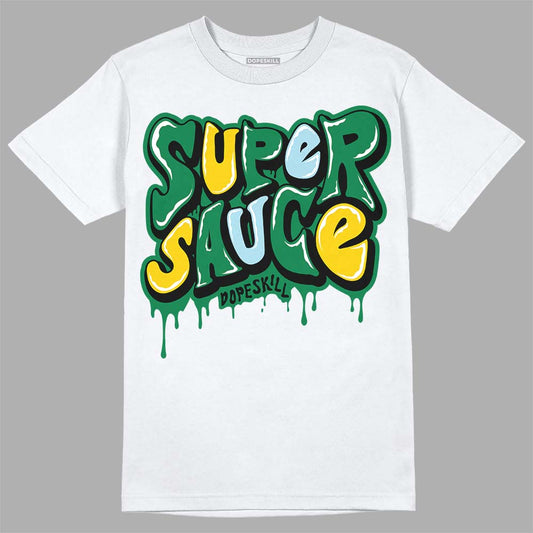 Jordan 5 “Lucky Green” DopeSkill T-Shirt Super Sauce Graphic Streetwear - White