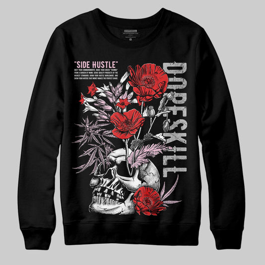 Awake NY x Air Jordan 5 Arctic Pink DopeSkill Sweatshirt Side Hustle Graphic Streetwear - Black