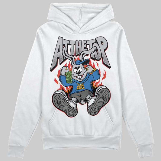 Grey Sneakers DopeSkill Hoodie Sweatshirt At The Top Graphic Streetwear - White