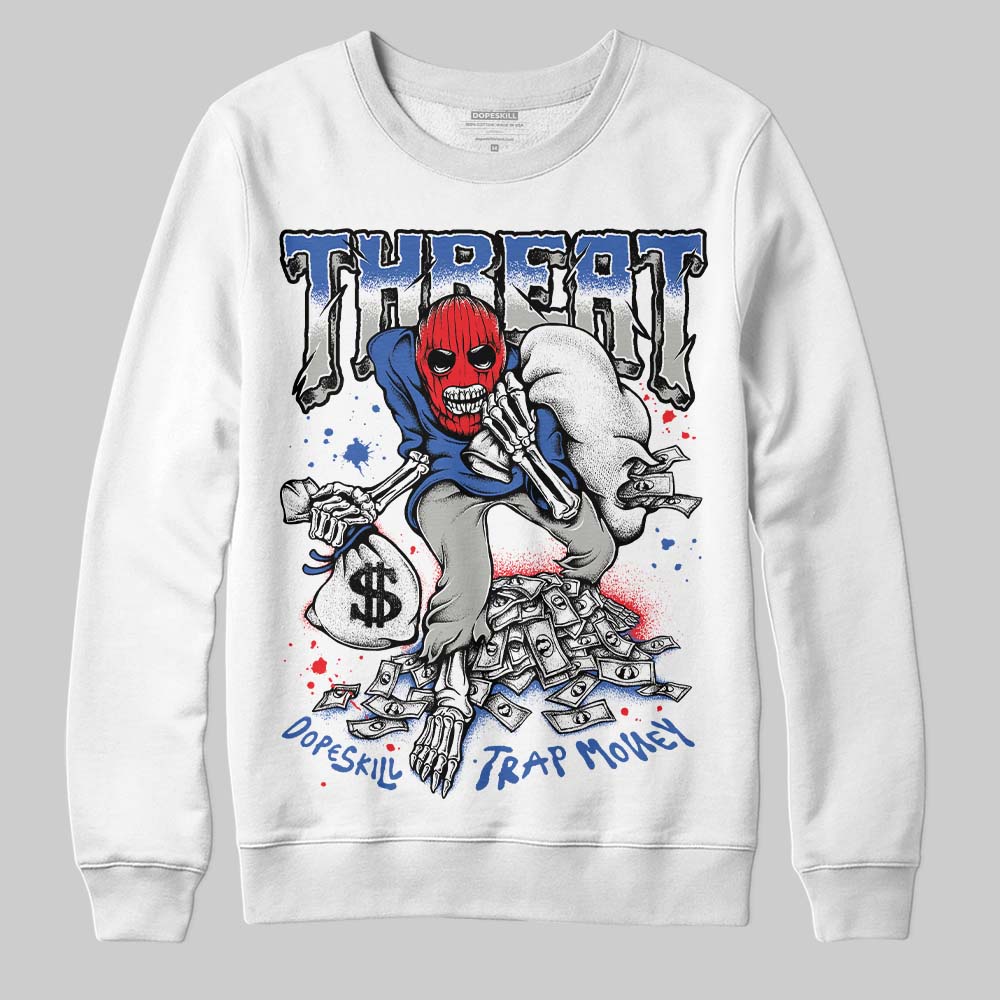 Jordan 3 “Lucky Shorts” DopeSkill Sweatshirt Threat Graphic Streetwear - White