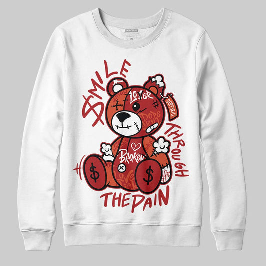 Nigel Sylvester x Air Jordan 4 ‘Brick by Brick’ DopeSkill Sweatshirt Smile Through The Pain Graphic Streetwear - White