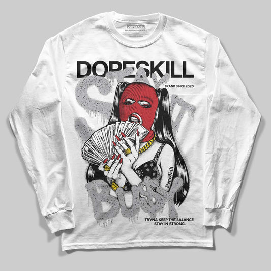 Jordan 4 OG “White Cement” DopeSkill Long Sleeve T-Shirt Stay It Busy Graphic Streetwear - White