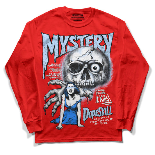 Jordan 11 Retro Cherry DopeSkill Varsity Red Long Sleeve T-Shirt Mystery Ghostly Grasp Graphic Streetwear