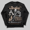 Jordan 4 Retro Cozy Girl DopeSkill Long Sleeve T-Shirt Broken Bones Graphic Streetwear - Black