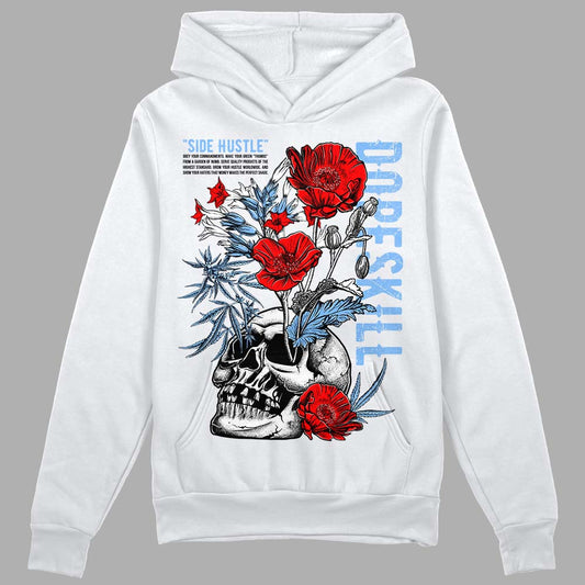 Jordan 9 Powder Blue DopeSkill Hoodie Sweatshirt Side Hustle Graphic Streetwear - White