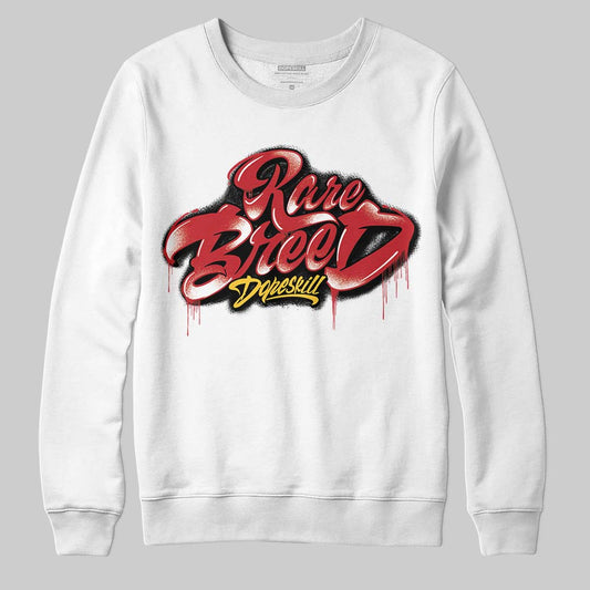 Jordan 14 Retro Ferrari (2025) DopeSkill Sweatshirt Rare Breed Type Graphic Streetwear - White