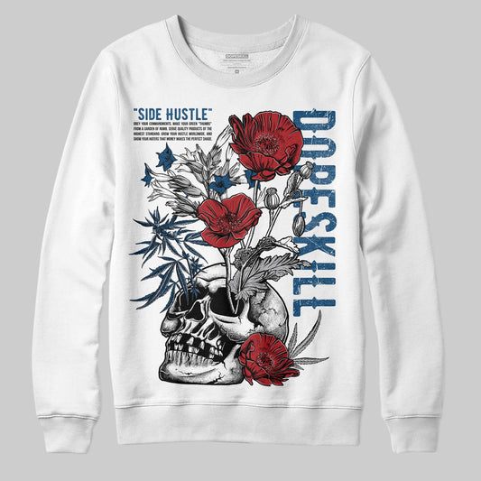 Jordan 12 Retro French Blue (2025) DopeSkill Sweatshirt Side Hustle Graphic Streetwear