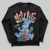 University Blue Sneakers DopeSkill Long Sleeve T-Shirt Slow Life Graphic Streetwear  - black
