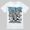Jordan 11 Retro Legend Blue DopeSkill T-Shirt Distorted Realms Graphic Streetwear - White