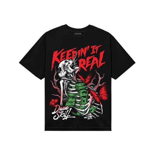 Black and White Sneakers DopeSkill T-Shirt Keepin' It Real Graphic Streetwear - Black