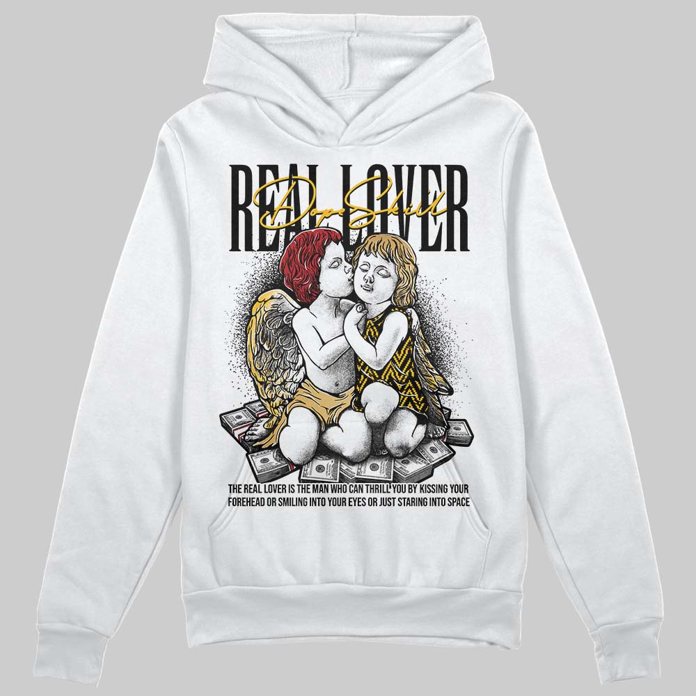 Jordan 12 Retro 'Taxi' 2025 DopeSkill Hoodie Sweatshirt Real Lover Graphic Streetwear - White
