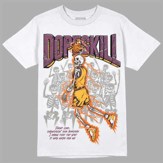 Jordan 1 Retro High OG Brotherhood DopeSkill T-Shirt Thunder Dunk Graphic Streetwear - White