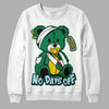 Jordan 5 “Lucky Green” DopeSkill Sweatshirt Hurt Bear Graphic Streetwear - White