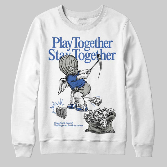 Jordan 3 “Lucky Shorts” DopeSkill Sweatshirt Play together, Stay together Graphic Streetwear - White