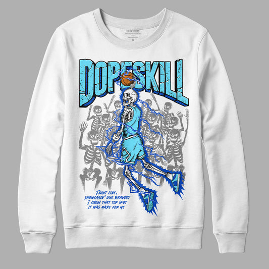 Dunk Low Argon DopeSkill Sweatshirt Thunder Dunk Graphic Streetwear - White