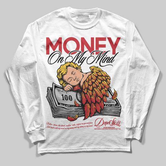 Jordan 14 Retro Ferrari (2025) DopeSkill Long Sleeve T-Shirt MOMM Graphic Streetwear - WHite