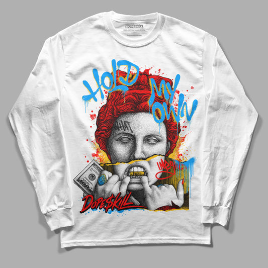 Nike Dunk Low x LeBron James 'Fruity Pebbles' DopeSkill Long Sleeve T-Shirt Hold My Own Graphic Streetwear - White