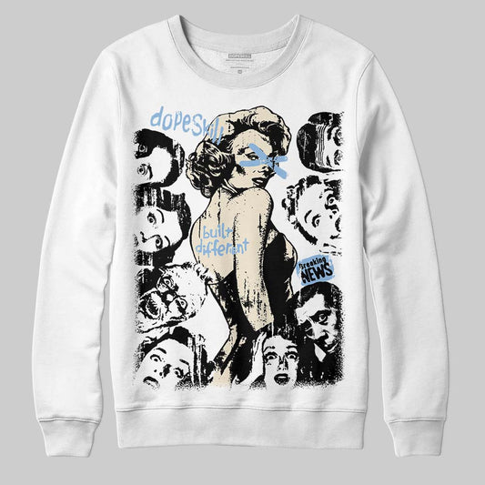 Nike Air Diamond Turf Must Be the Money DopeSkill Sweatshirt Built Different Graphic Streetwear - White