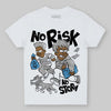 Jordan 10 OG “Steel” DopeSkill Toddler Kids T-shirt No Risk No Story Graphic Streetwear - White