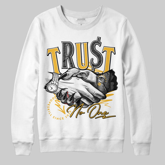 Jordan 5 'Tokyo' DopeSkill Sweatshirt Trust No One Graphic Streetwear - White