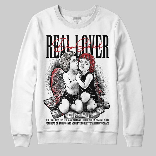 Nigel Sylvester x Jordan 1 Low OG “Nitro” DopeSkill Sweatshirt Real Lover Graphic Streetwear - White