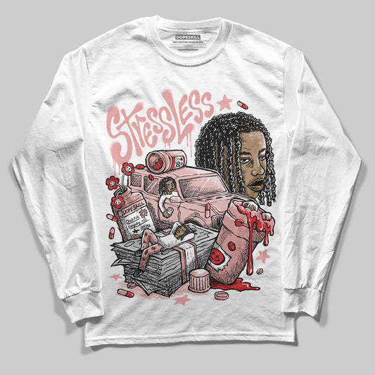 Jordan 40 “Dusty Rose” DopeSkill Long Sleeve T-Shirt Stressless Graphic Streetwear - White