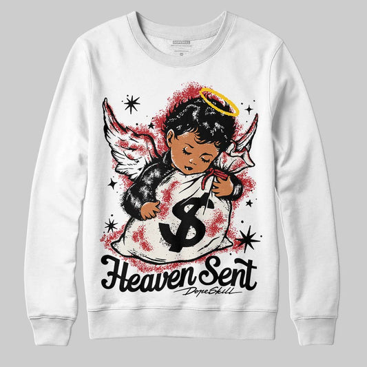 Nigel Sylvester x Jordan 1 Low OG “Nitro” DopeSkill Sweatshirt Heaven Sent Graphic Streetwear - White