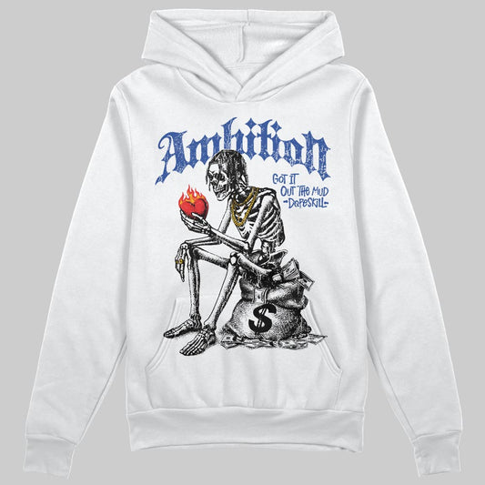 Royal Blue Sneakers DopeSkill Hoodie Sweatshirt Ambition Graphic Streetwear - White